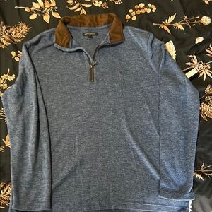 Banana Republic Zip Up Sweater in Blue and Brown